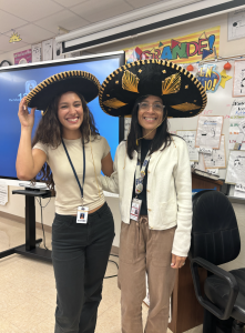 Ms. Midttun and her favorite student (me) together in her classroom, surrounded by the inspiring atmosphere where countless lessons and memories are made.
